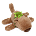 Influencer capybara slap bracelet - plush doll style wristband with frog, turtle, and football charms - soft, cute, and stress-relieving