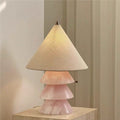 Pyralis creative art jade table lamp - natural nordic light luxury for bedroom, study, b&b, villa, and living room decoration