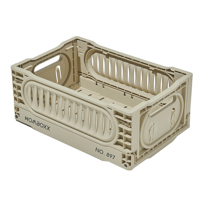 Industrial wind foldable storage basket outdoor camping trunk storage box desktop snack toy storage box