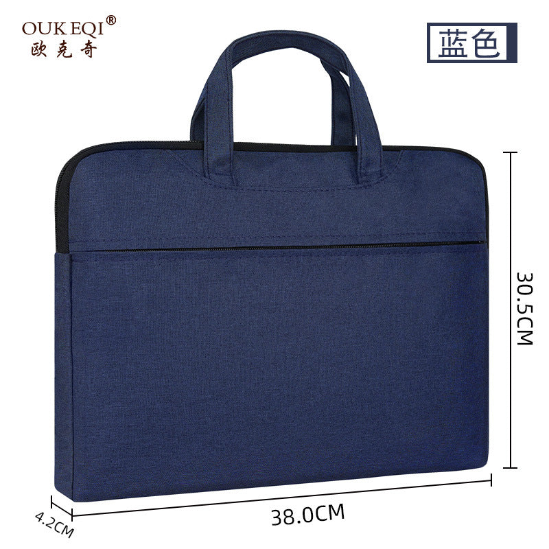 Office satchel bag canvas document bag information bag conference bag computer bag document bag briefcase business gift
