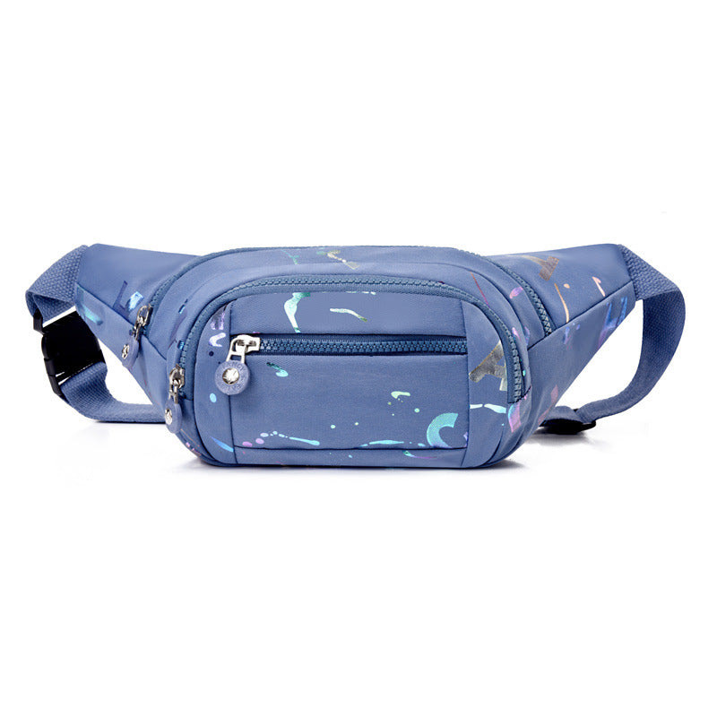 Fanny pack women's new fashion trend versatile shoulder bag light travel sports chest bag casual messenger small backpack