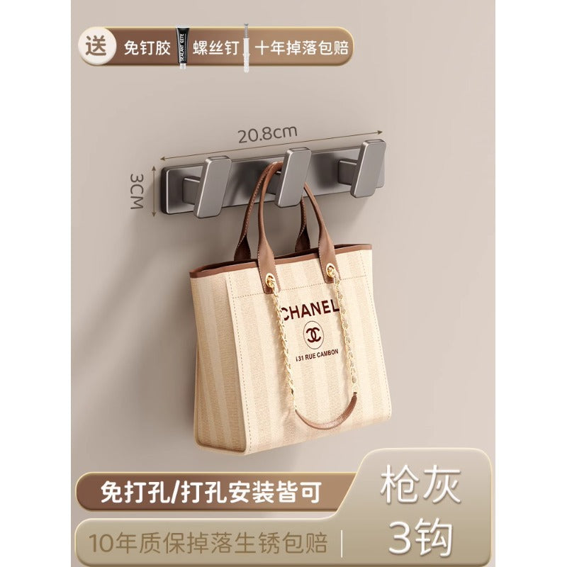 Cream style coat hook white entrance door rear hook classy entrance clothes hanger wall wall hanging without drilling