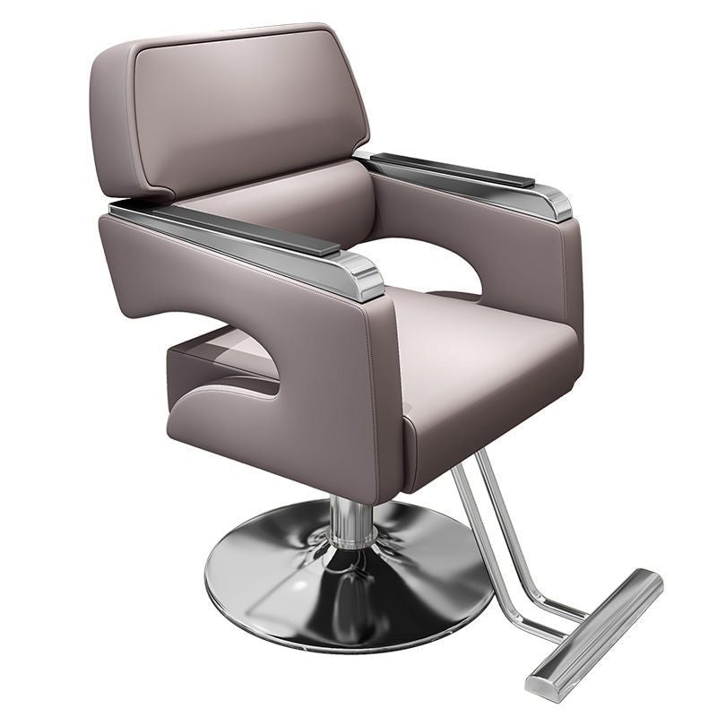 Influencer-approved barber chair, salon chair, hairdressing chair - professional, minimalist design for hair cutting, perming, and coloring