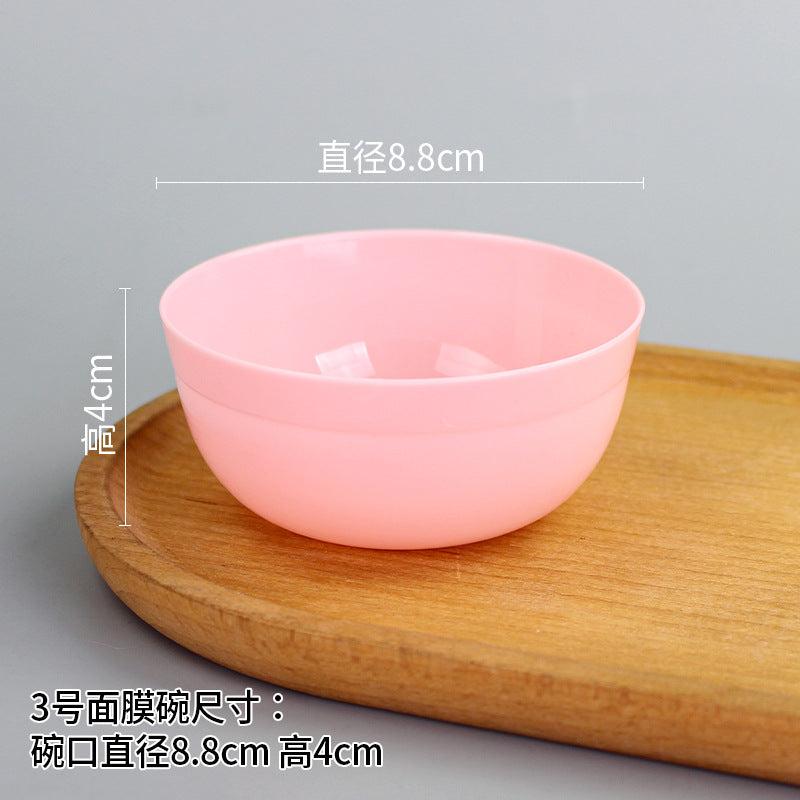 Beauty bowl spa mask mixing tool plastic mask bowl wholesale set - flat rim bowl