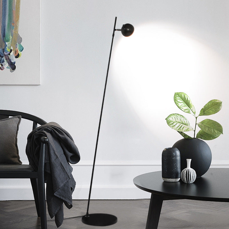 Floor lamp living room sofa corner background wall accessible luxury designer stylish bedroom study bedside moon reading vertical lamp