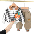 Boys' hoodie set - new autumn/winter  collection: stylish and cool two-piece outfit for trendy kids