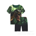 3d digital printing forest secret realm ferocious beast home wear short-sleeved shorts 2-piece set