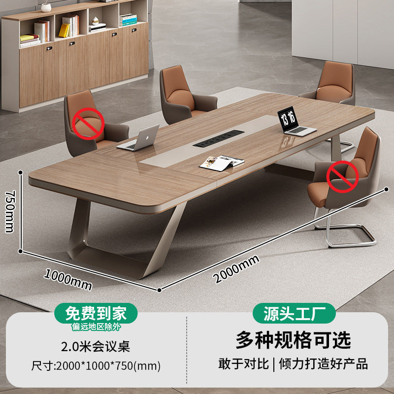 Saint li conference table long table training office furniture rectangular table office large casual modern table and chair combination