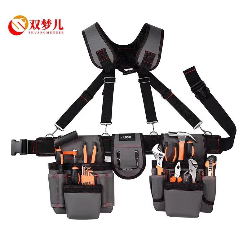 Source manufacturer spot portable large-capacity storage bag strong and wear-resistant Oxford cloth shoulder strap belt bag hardware kit
