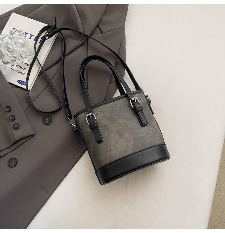 Autumnew arrival large capacity bucket bag for women easiest for matchtrendyolcommutersatchel bag casual high-looking retro shoulder bag