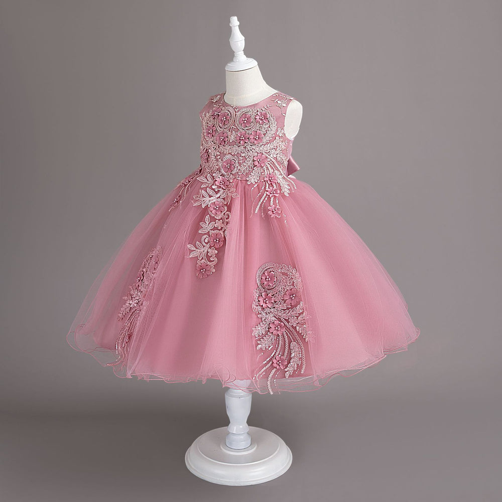 New arrival: children's floral wedding dress - princess style for little girls' birthday parties & events