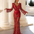 Toasts dress bride female new arrival burgundy cross-border fashion  dress host evening dress dress
