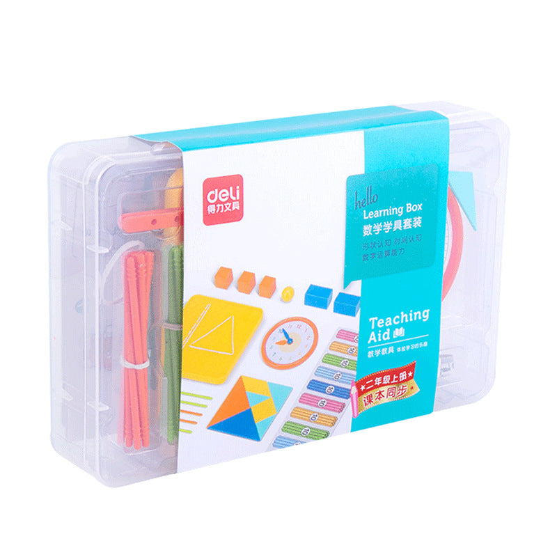 Deli Children's Learning Tools Box Mathematics Teaching Tools Digital Enlightenment Arithmetic Primary School First Grade Second Grade Set Wholesale