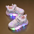 Light-up baby girl shoes, girls' sneakers, soft sole,  spring/autumn new style, mesh, hello kitty, dropshipping available