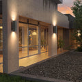 Outdoor wall light waterproof villa courtyard lamp outdoor walkway light double head spotlight minimalist modern cement wall lamp