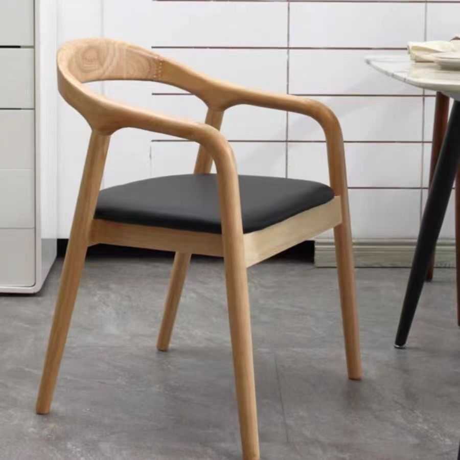 All solid wood chinese restaurant dining chair creative study back chair shu president chair sales department tea making log negotiation chair