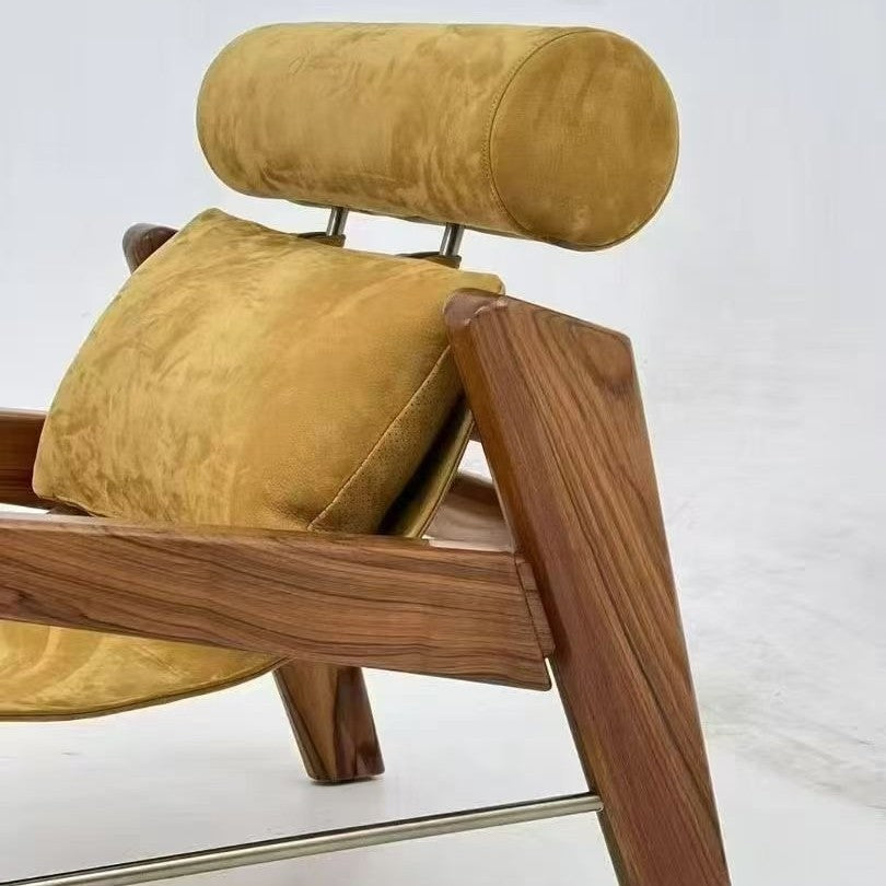 Artistic solid wood sofa chair - perfect for balconies, living rooms, offices, and negotiation areas. a comfortable and stylish choice for your home. all solid wood construction