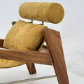 Artistic solid wood sofa chair - perfect for balconies, living rooms, offices, and negotiation areas. a comfortable and stylish choice for your home. all solid wood construction