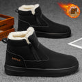 Men's snow boots winter fur-lined warm cotton shoes outdoor waterproof non-slip plush thickened northeast cotton boots