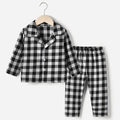 Kids' pajama set - plaid japanese style loungewear for boys and girls - spring/autumn comfortable underwear - children's sleepwear/home clothes