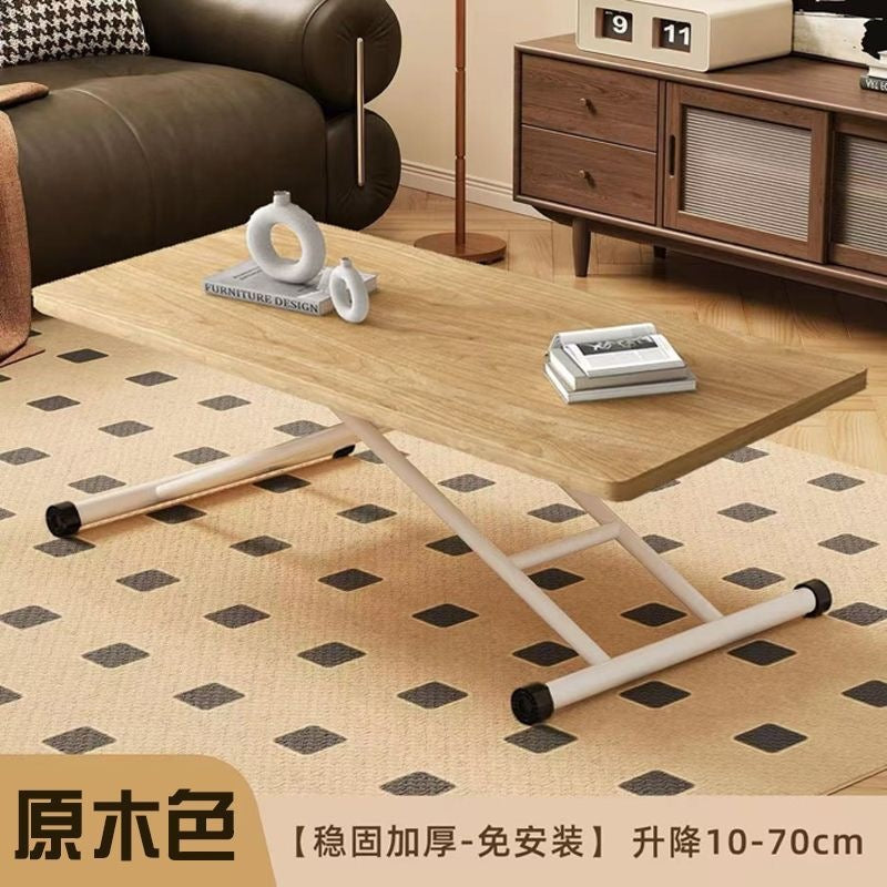 Lift coffee table and dining table dual-purpose lift two-in-one small apartment multi-functional dining table foldable coffee table movablefor home