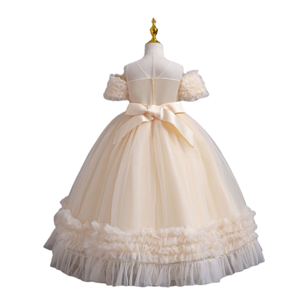 Ready-to-ship new girls' flower girl princess dress, tutu wedding dress, children's formal gown, piano recital dress, kids' dress
