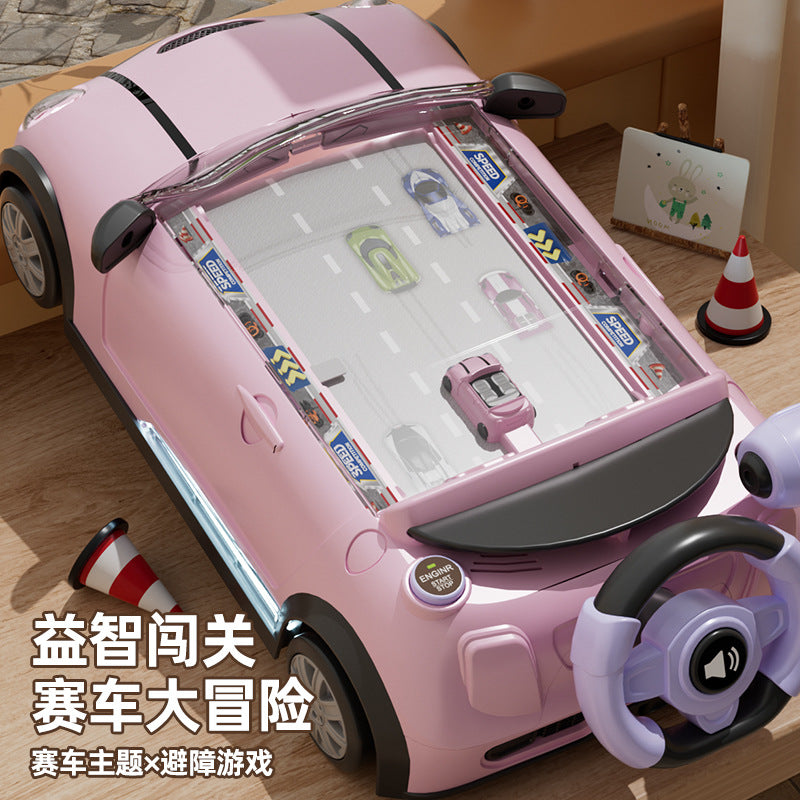 Ruijues cross-border new car adventure puzzle boy kids steering wheel simulation driving toy car