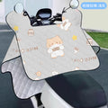 Electric vehicle windshield cover - rainproof, sunproof, windproof, sunshade - thin, waterproof cape style for electric bikes and motorcycles