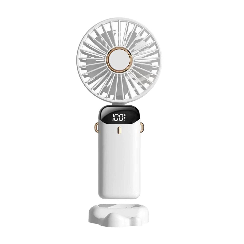 2025 new usb handheld fan - digital display, foldable, aromatherapy, desktop mini portable outdoor cooling fan