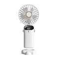 2025 new usb handheld fan - digital display, foldable, aromatherapy, desktop mini portable outdoor cooling fan