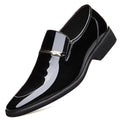 Men's casual business leather shoes - korean style slip-ons, formal leather shoes for men, british style youth casual dad shoes