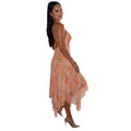 European and american style ins cross-border sweet printed women's slimming backless a-line skirt vacation seaside halter light dress
