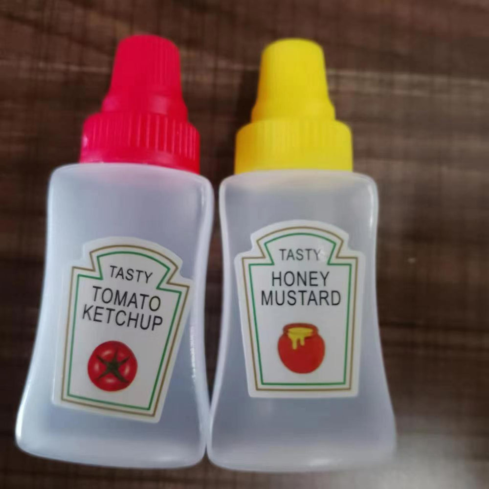 Mini sauce bottle plastic squeeze sauce bottle japanese style squeeze condiment bottle food grade portable soy sauce bottle cross-border