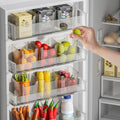 Refrigerator organizer side door food spice fruit storage container pet plastic no lid organizer box - wholesale from manufacturer