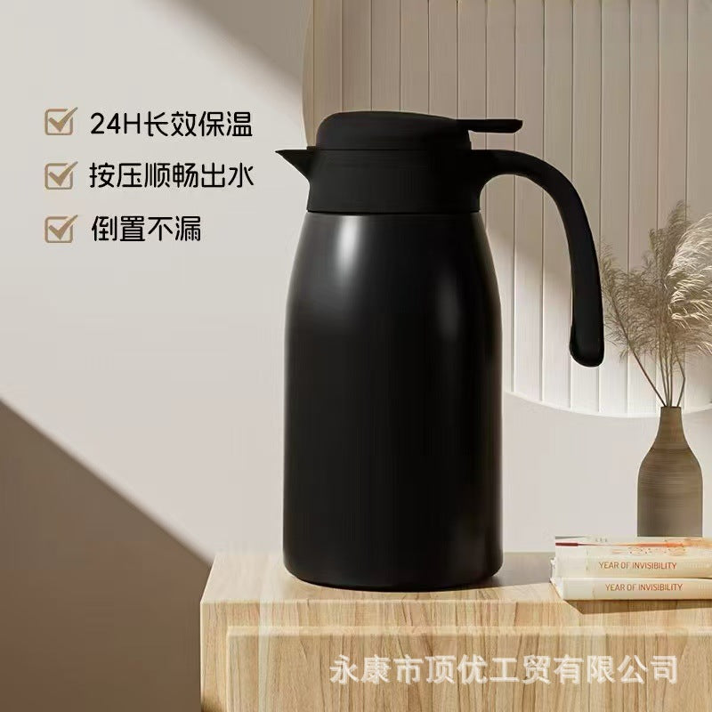 316 high quality thermos double layer vacuum for home coffee pot tea water separation stewing teapot large capacity constant temperature 24h