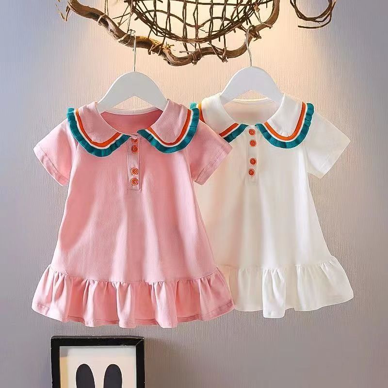 Girls' dresses summer  new style chic kids princess dress trendy baby girl summer dress fashionable