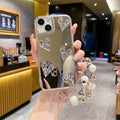 Silver apple 16 pro compatible pleated phone case, iphone 11/12 anti-drop, apple 17 pro stand