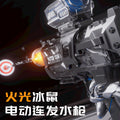 wholesale hot-selling fire-breathing electric water gun, ice mouse fire light, manual and automatic ice explosion foreign trade electric water gun toy