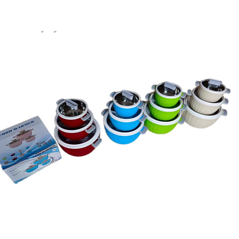 manufacturer direct sales stainless steel insulated bucket portable insulated bucket large capacity commercial three-piece insulated pot