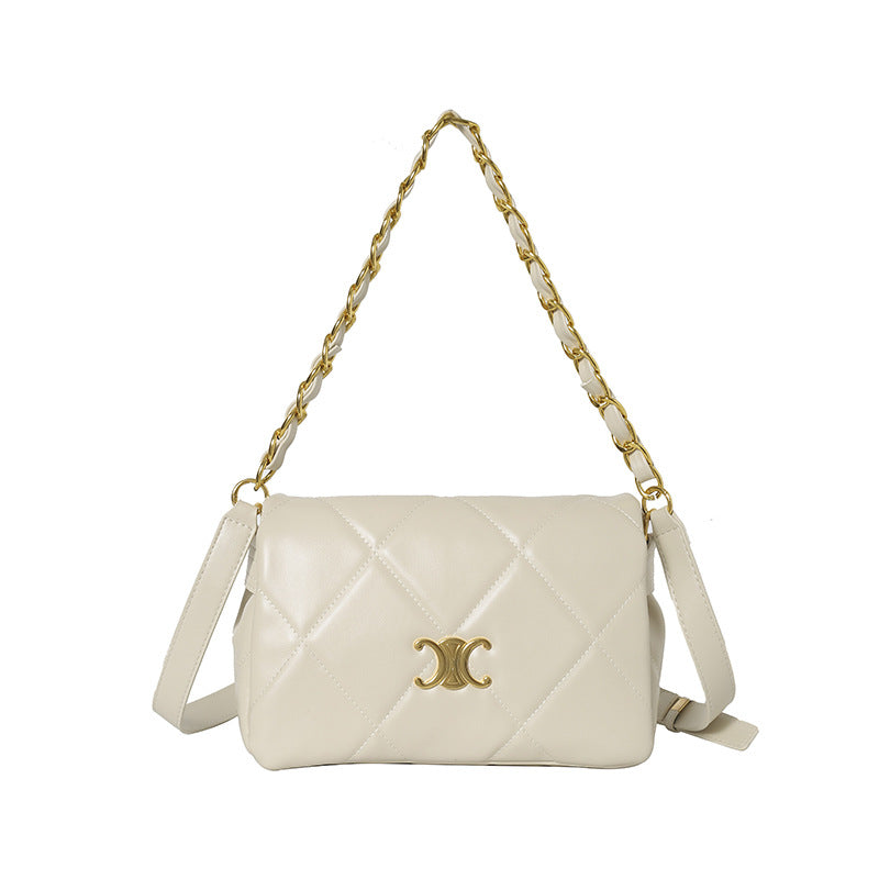 Fall and winter new small square bag for women 2025 popular rhombus chain handbag high-end shoulder crossbody bag trendy handbag