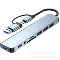 1-to-4 usb 3.0 splitter hub, 7-in-1 multi-interface type-c hub for laptops