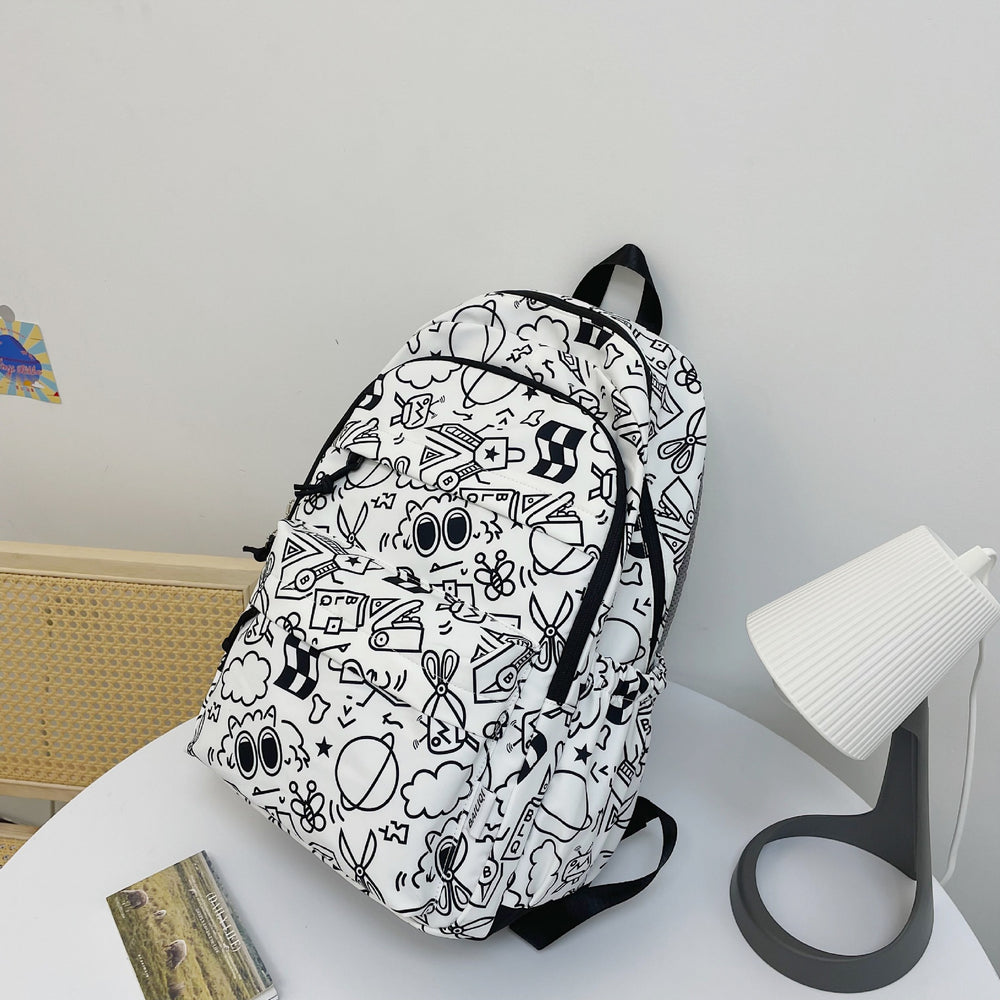 Backpack - "maillard" color scheme - premium school bag - casual travel backpack for high school and college students - trendy and cool for couples