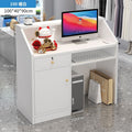 Minimalist modern bar counter/reception desk - small counter for beauty salons, clothing stores, and reception areas