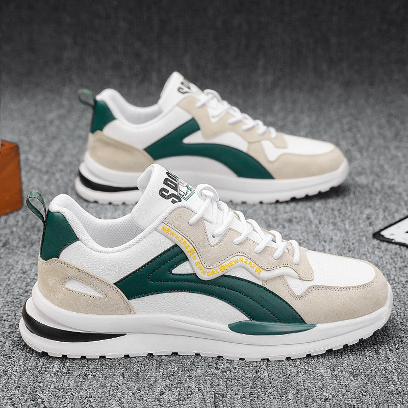 Men's spring 2025 new trendy mesh breathable athletic casual running shoes - versatile dad shoes for teens