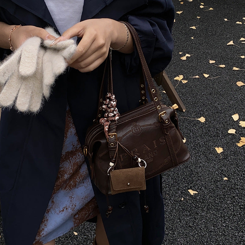 2025 fall/winter new arrivals: vintage-inspired, fashion-forward, niche design handbag - women's commuter tote, trendy shoulder bag, boston bag