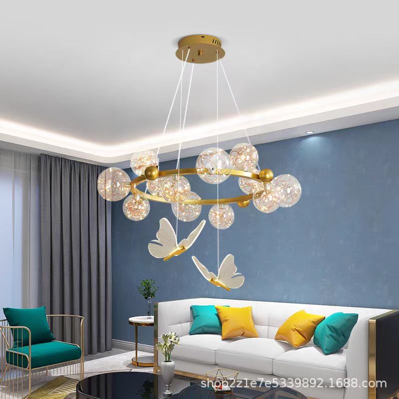 Gypsy Star Living Room Dining Room Light Butterfly Modern Simple Creative Magic Bean Light Luxury Internet celebrity Bedroom Lighting