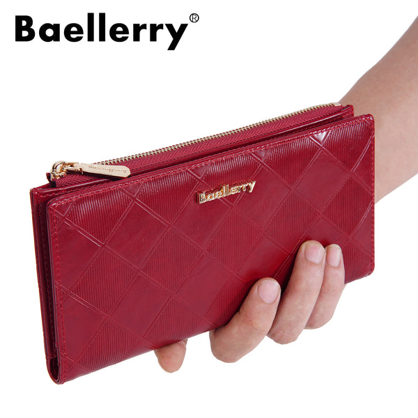 New women's wallet baellerry long ins multi-card high-end wallet  multi-functional handbag