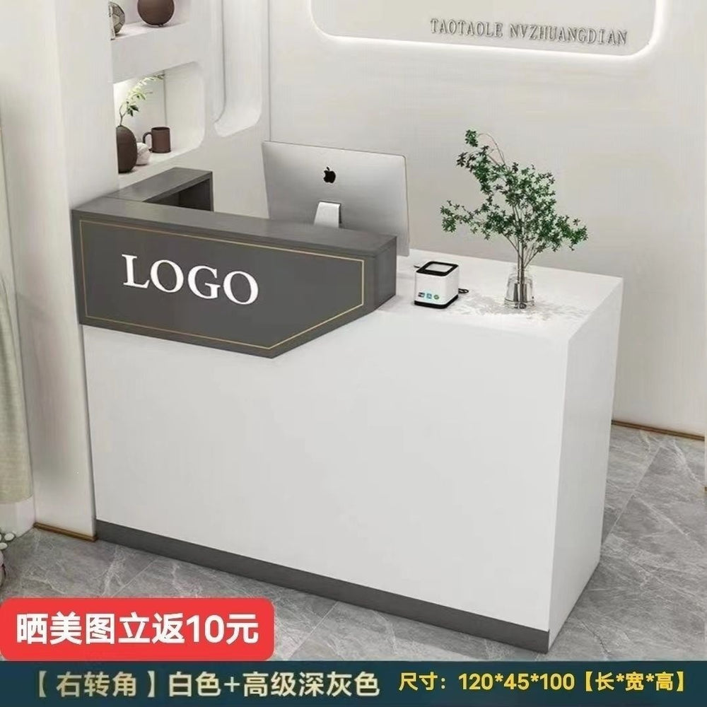 Minimalist modern cashier counter clothing store bar table checkout desk small counter beauty salon front desk bar table