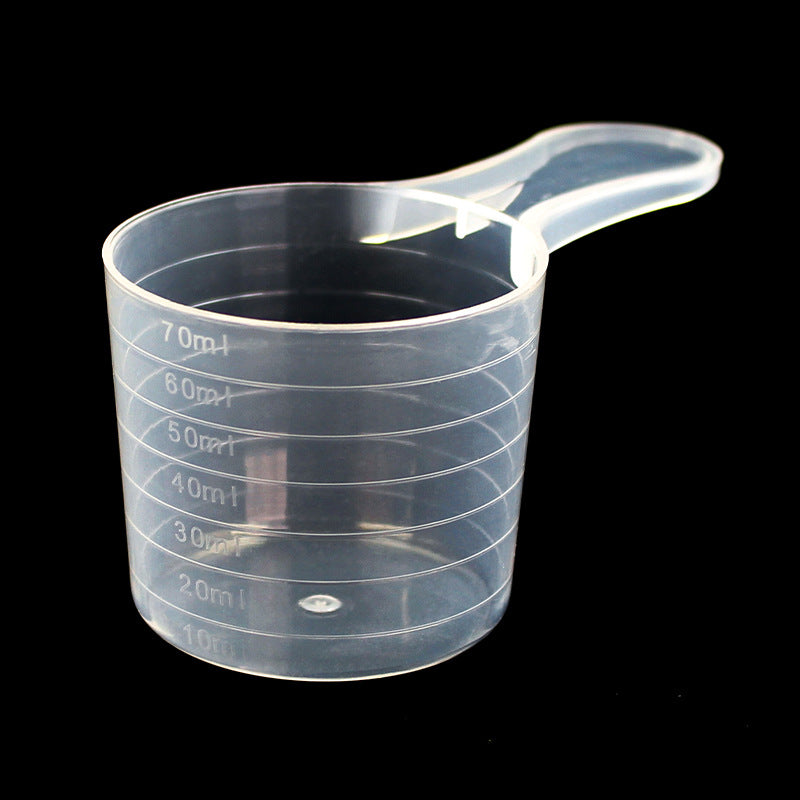 Plastic measuring spoon measuring cup 70ml milliliter plastic spoon feed fertilizer measuring cylinder measuring cup non-food water 70g grams