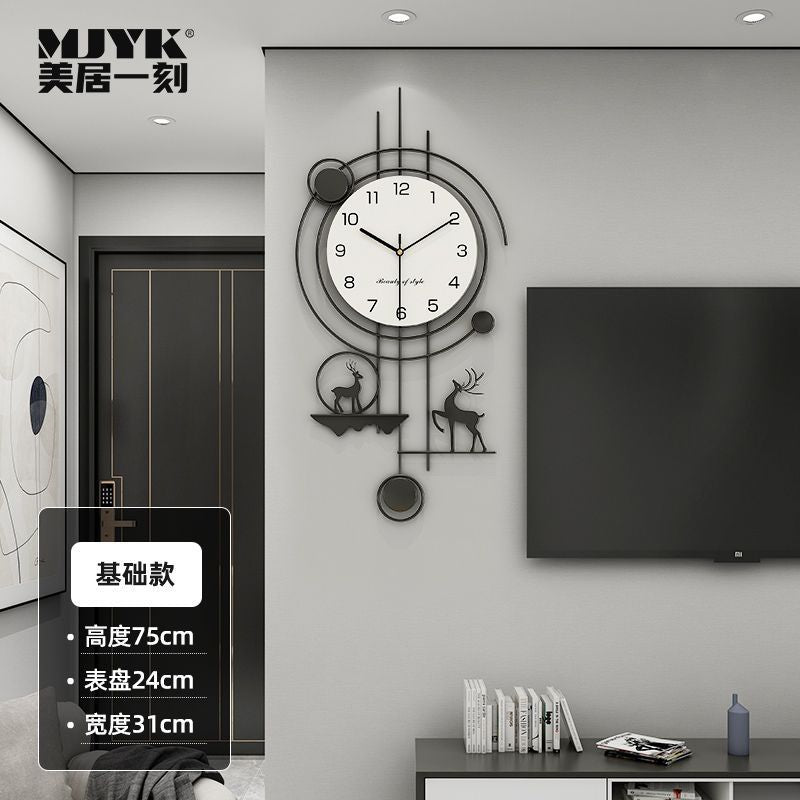 Wall clock living room manufacturer new arrivalpopular creative casualelegantaccessible luxuryclassy clock silent background wall decoration